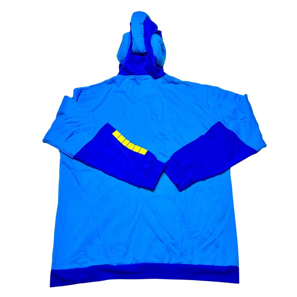Capcom Mega Man Full Zip Hoodie Sweater Blue 3D Helmet Design XXXL - Picture 6 of 11